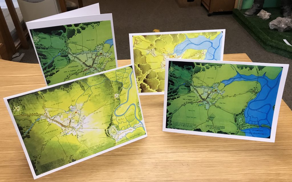 Steyning Map Greeting Cards
